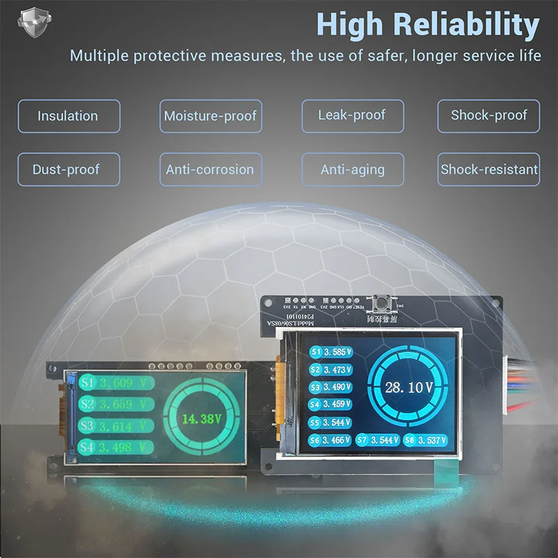 4s Spannungs tester Lithium-Batterie pack Einzelzellen messung identifizieren String nummer Voltmeter Anzeige Li-Ion Lifepo4 lto – Detail 6