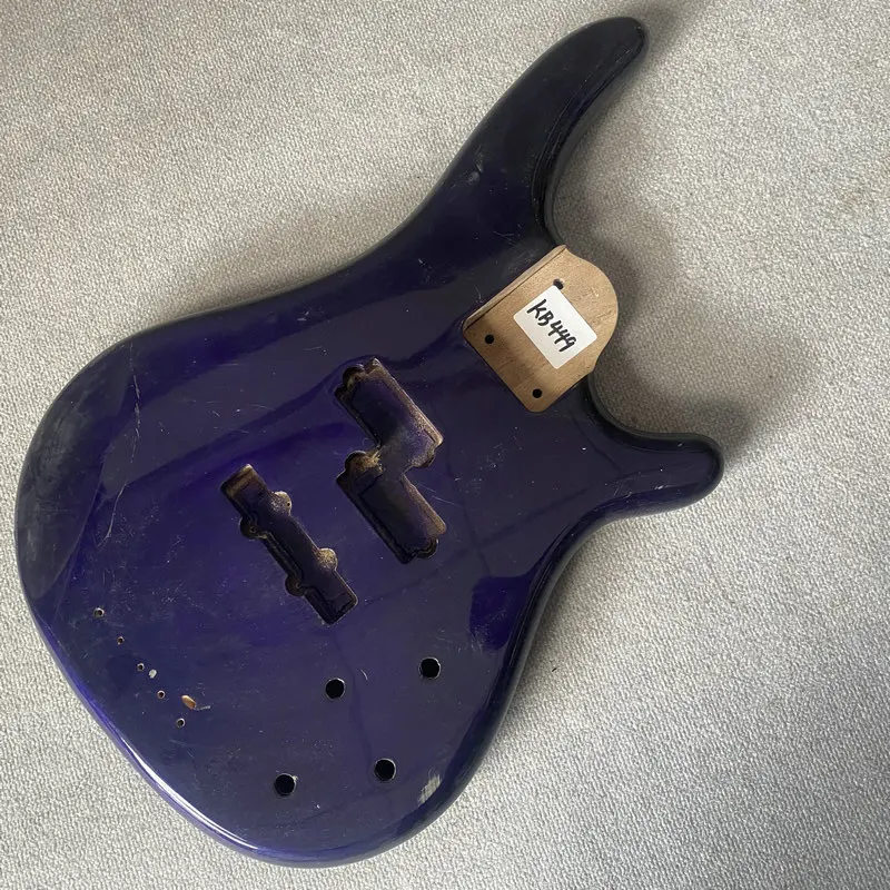 

KB449 Purple Color 4 Or 5 String Electric Guitar Bass Body Solid Wood Active PJB Pickups Right Hand DIY&Replace Parts