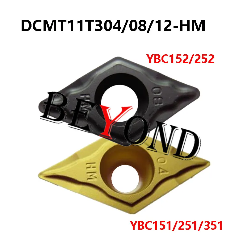 

DCMT11T304-HM YBC351 YBC152 YBC151 DCMT11T308-HM YBC251 DCMT11T312-HM YBC252 Твердосплавные вставки Токарный станок DCMT 11T304 11T308