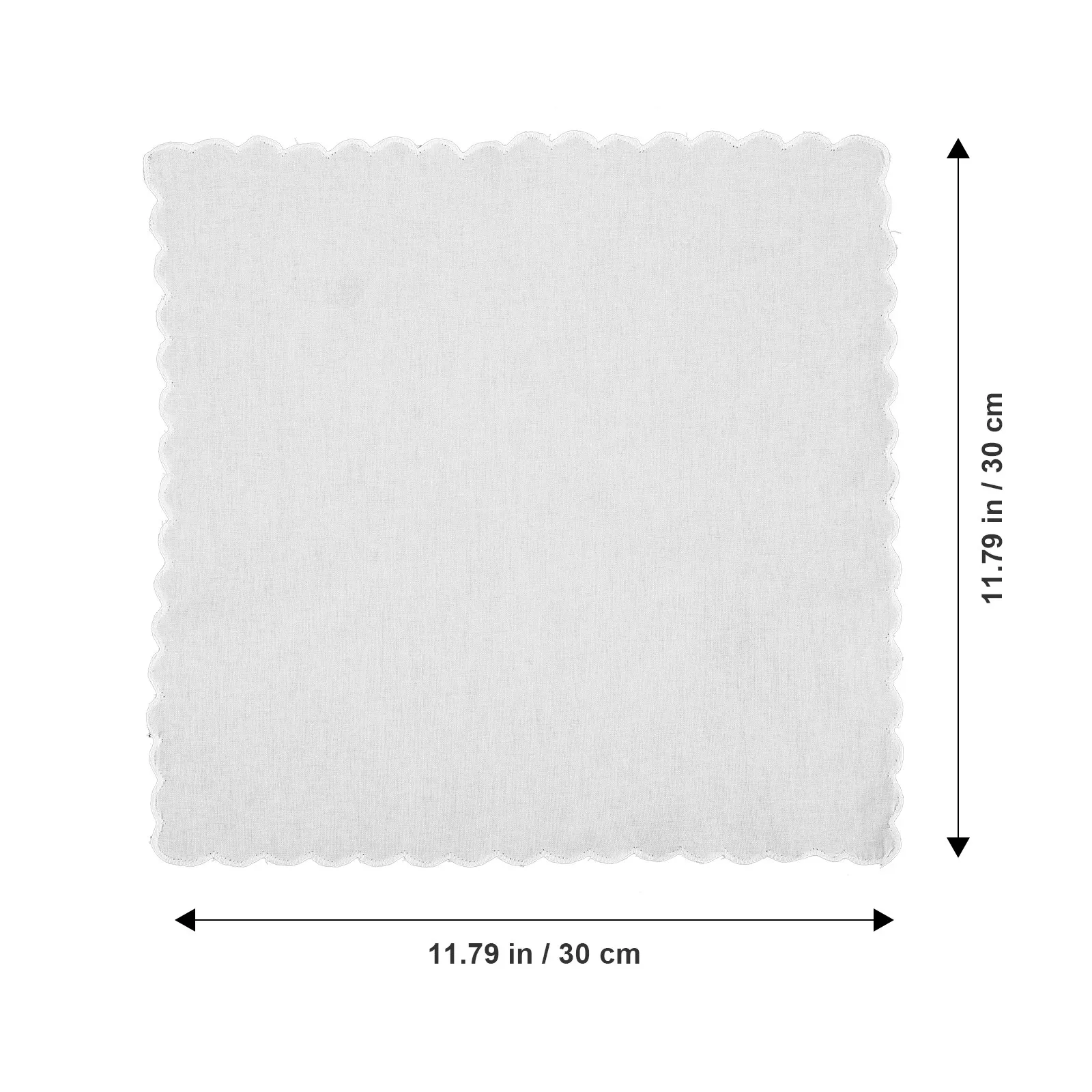 4Sheets Square Cotton Handkerchief for DIY Painting Tie-Dye Embroidery Drawing Craft White Lightweight Absorbent Comfortable