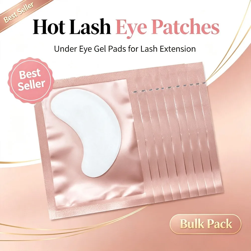 100-500Pairs Soft Disposable Lint Free Hydrogel Under Eye Patches Eyelash Extension Lash Remover Isolation Salon Beauty Supplies