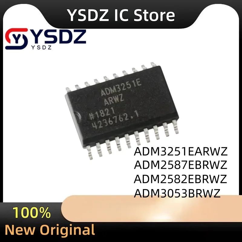 (2 peças) 100% Novo original ADM3251EARWZ ADM2587EBRWZ ADM2582EBRWZ ADM3053BRWZ ADM3251E ADM2587E ADM2582E ADM3053 sop-20 Chipse