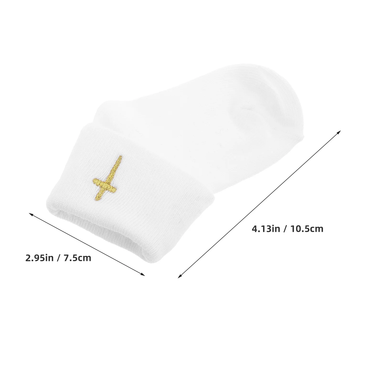 جوارب COLLBATH Baby Blessing زوج واحد من القطن الناعم بتصميم بدوره لحديثي الولادة 0 1 سنة تعميد مع صليب