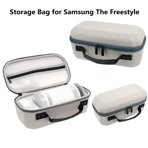 Imagen 2 del producto Estuche de transporte portátil para Samsung The Freestyle, bolsa impermeable de viaje, bolso de mano, proyectores de almacenamiento, a prueba de golpes, polvo, X2F6