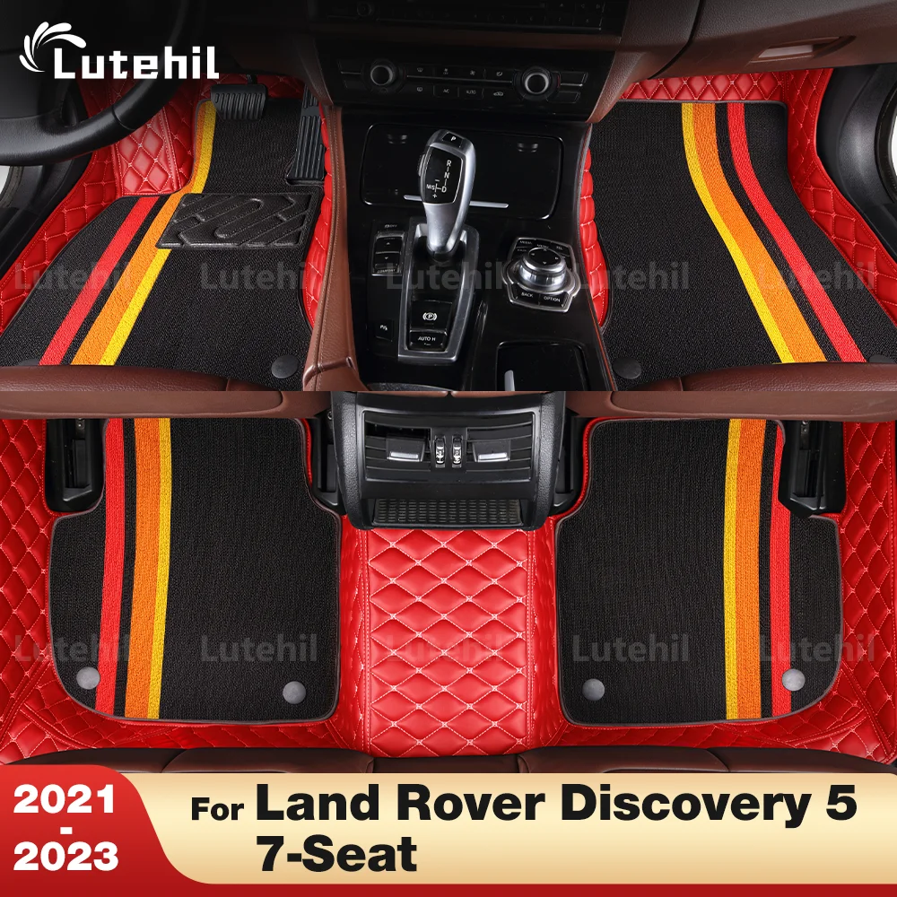

Для Land Rover Discovery 5 7-местный 2021 2022 2023 на заказ двухслойные автомобильные коврики, ковер, детали интерьера, аксессуары