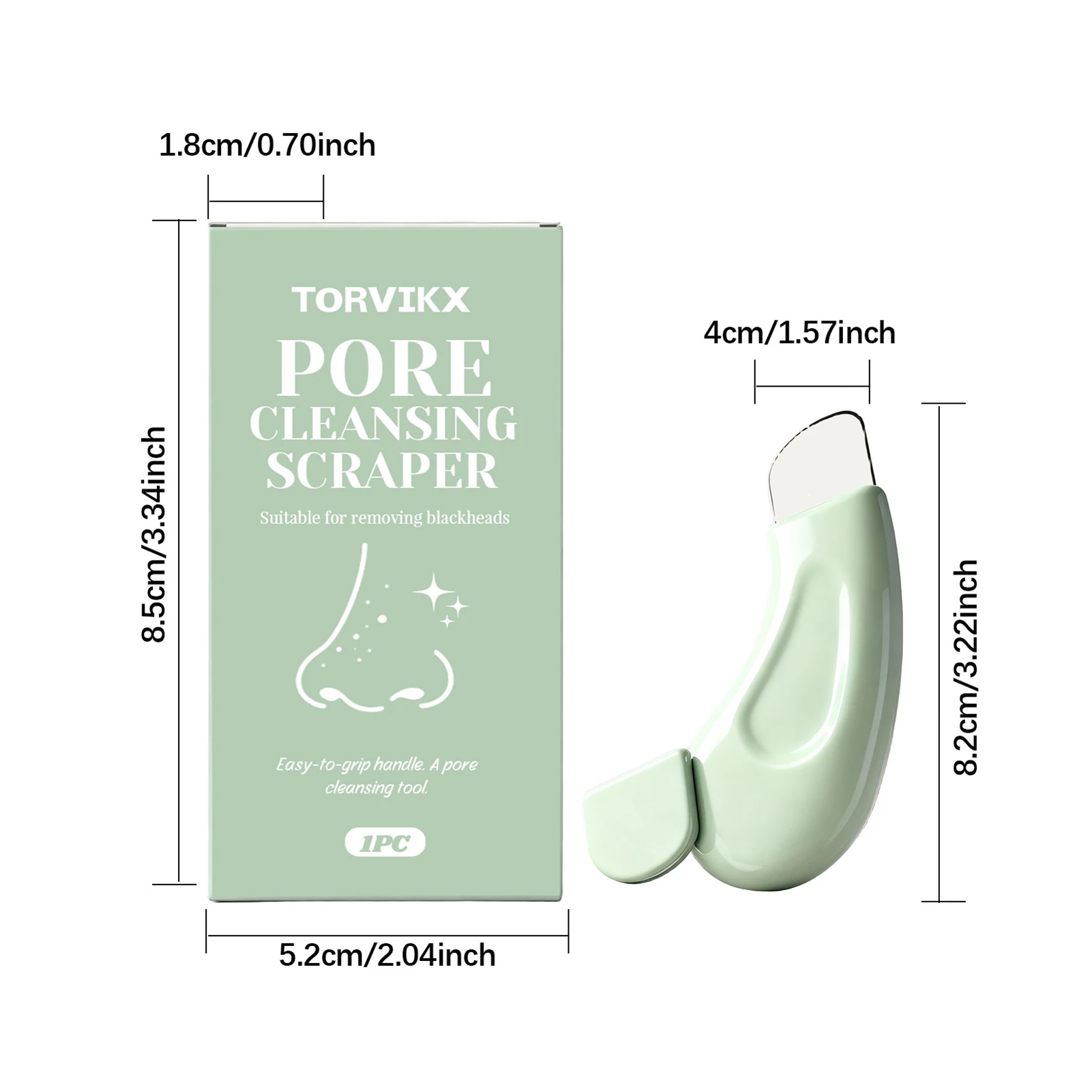 أداة بسيطة للتنظيف العميق للرؤوس السوداء والرؤوس البيضاء للأنف والوجه للنساء، منظف مسام البشرة، أدوات تجميل للعناية بالبشرة #6