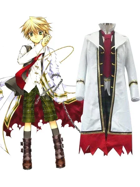 

Oz Vessalius Cosplay Costume with Overcoat, Pandora Hearts Anime Outfit Full Set