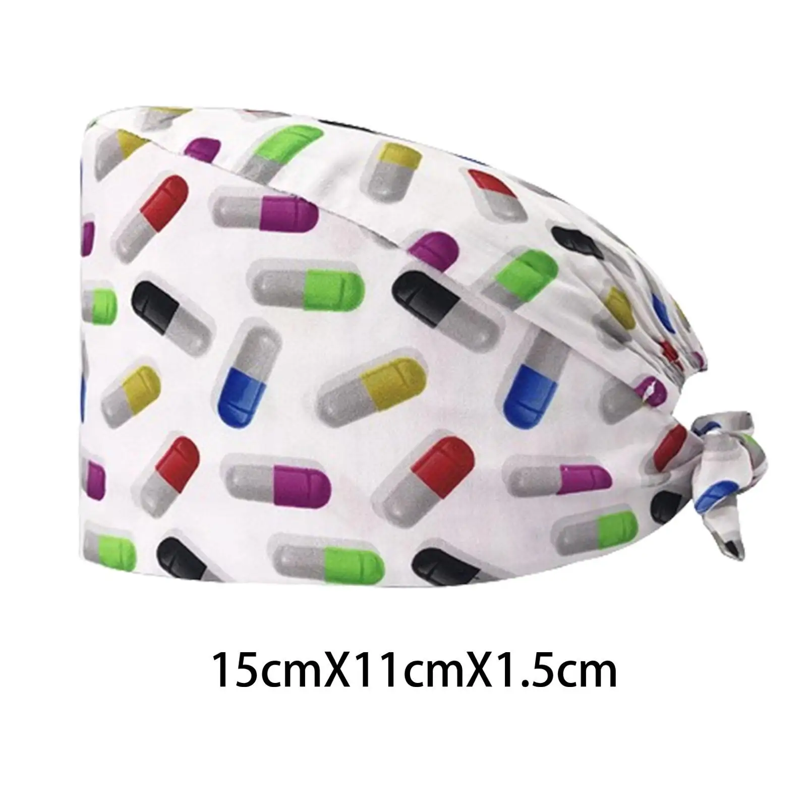 Scrub Cap Absorb Sweat Headcover Nurses Hats for SPA Women Men Pet Grooming