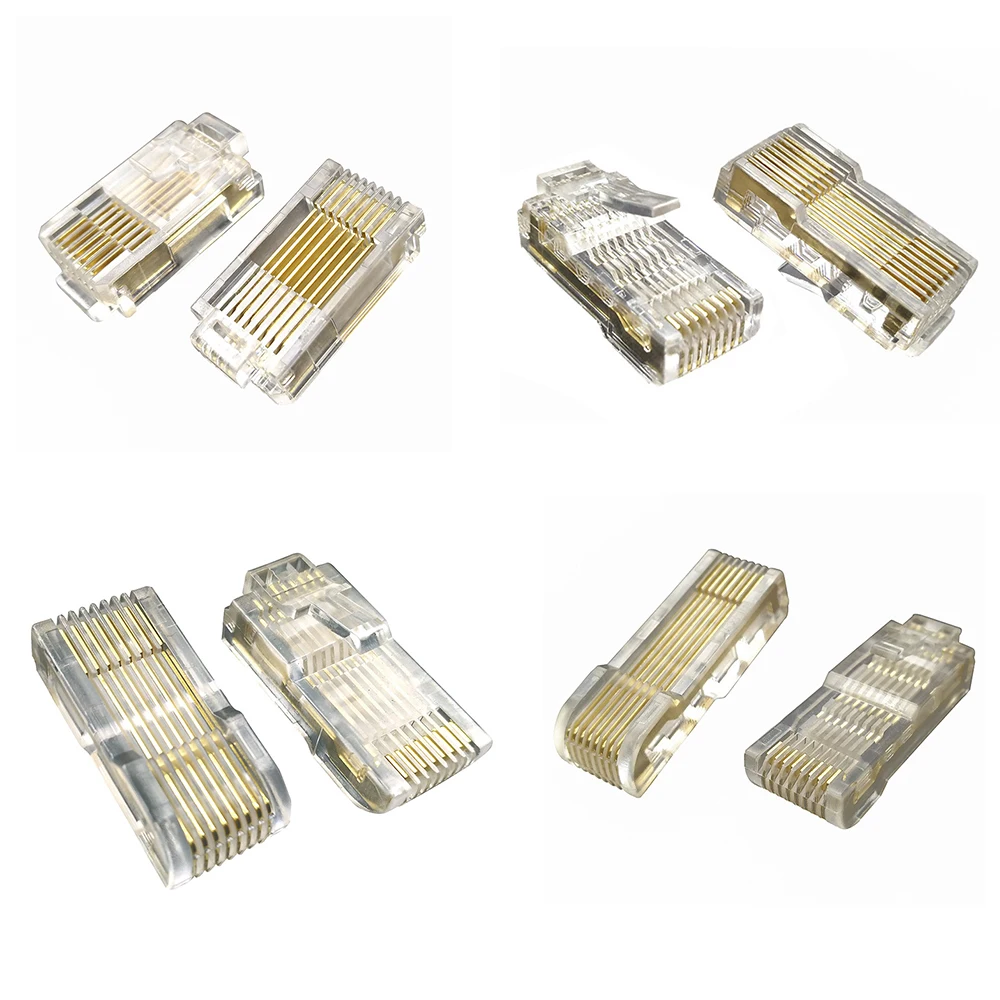 2/5PCS 8P8C Long Blade Length 24MM 26MM 33mm RJ45 Double-sided Connector Plug For Frequency Converter Control Panel