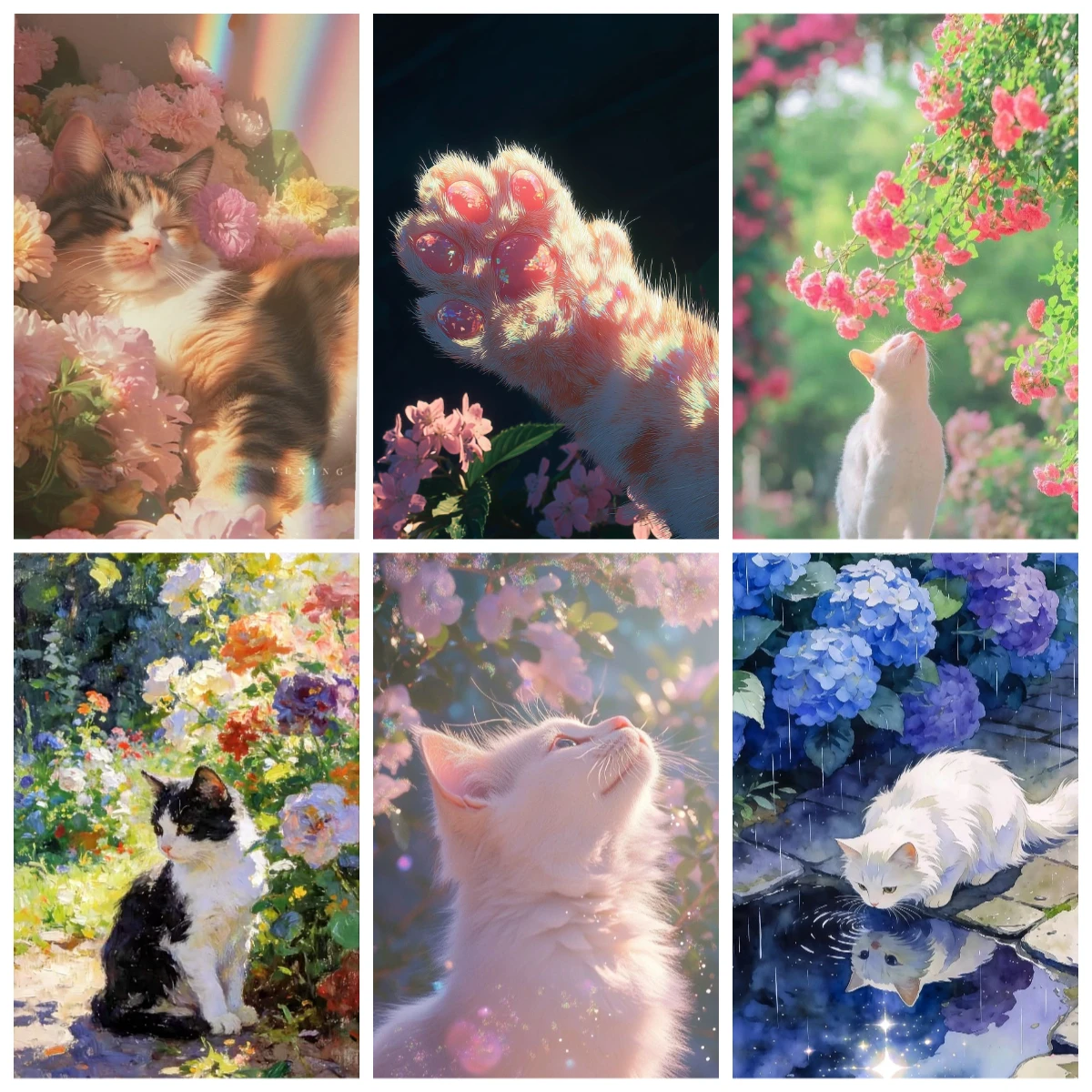 adoravel-gato-branco-entre-flores-de-primavera-rosas-e-folhagens-verdes-quebra-cabeca-de-papel-1000-pecas-criativo-diy-decoracao-de-parede-presente