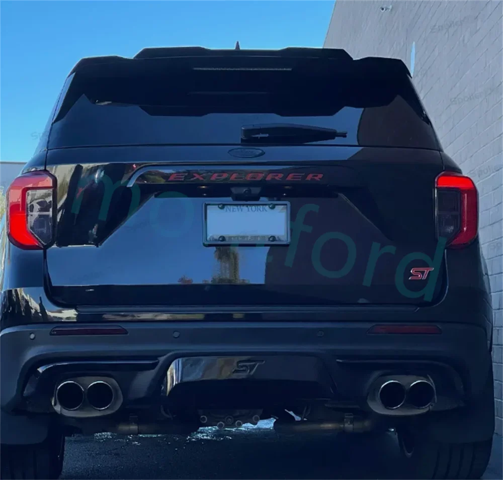 

1 шт. спойлер на крышку багажника из карбона для Ford Explorer 2020-2024, матовый/глянцевый черный