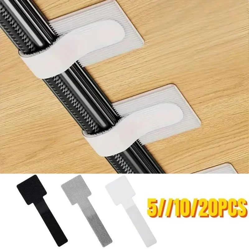 20/10/5PCS Releasable Cable Organizer Ties Mouse Earphones Wire Desk Management Nylon Cable Ties Reusable Loop Hoop Tape Straps