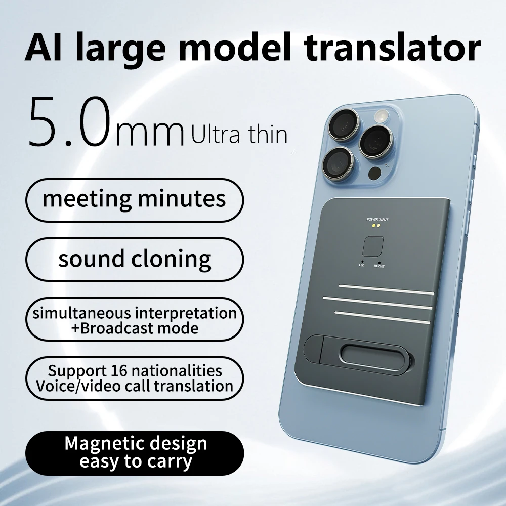 Al Large Model Translator, Sound Cloning, Simultaneous Interpretation,Support 16 Nationalities Voice / Video Call Translation