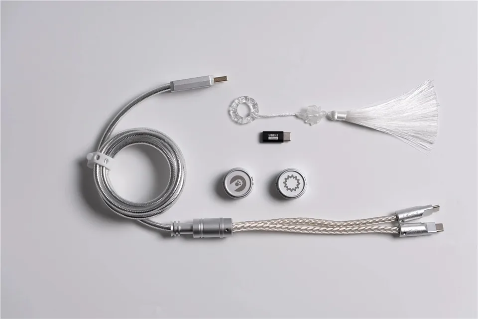 Angry Miao x WINSHOP Split Dual 8K Braided Metal OCC Gaming Cable