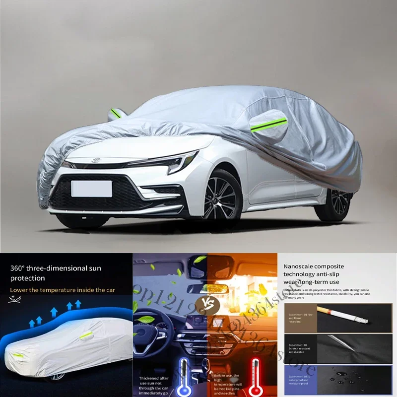 

For Toyota LEVIN fit Outdoor Protection Full Car Covers Snow Cover Sunshade Waterproof Dustproof Exterior Car cover protection