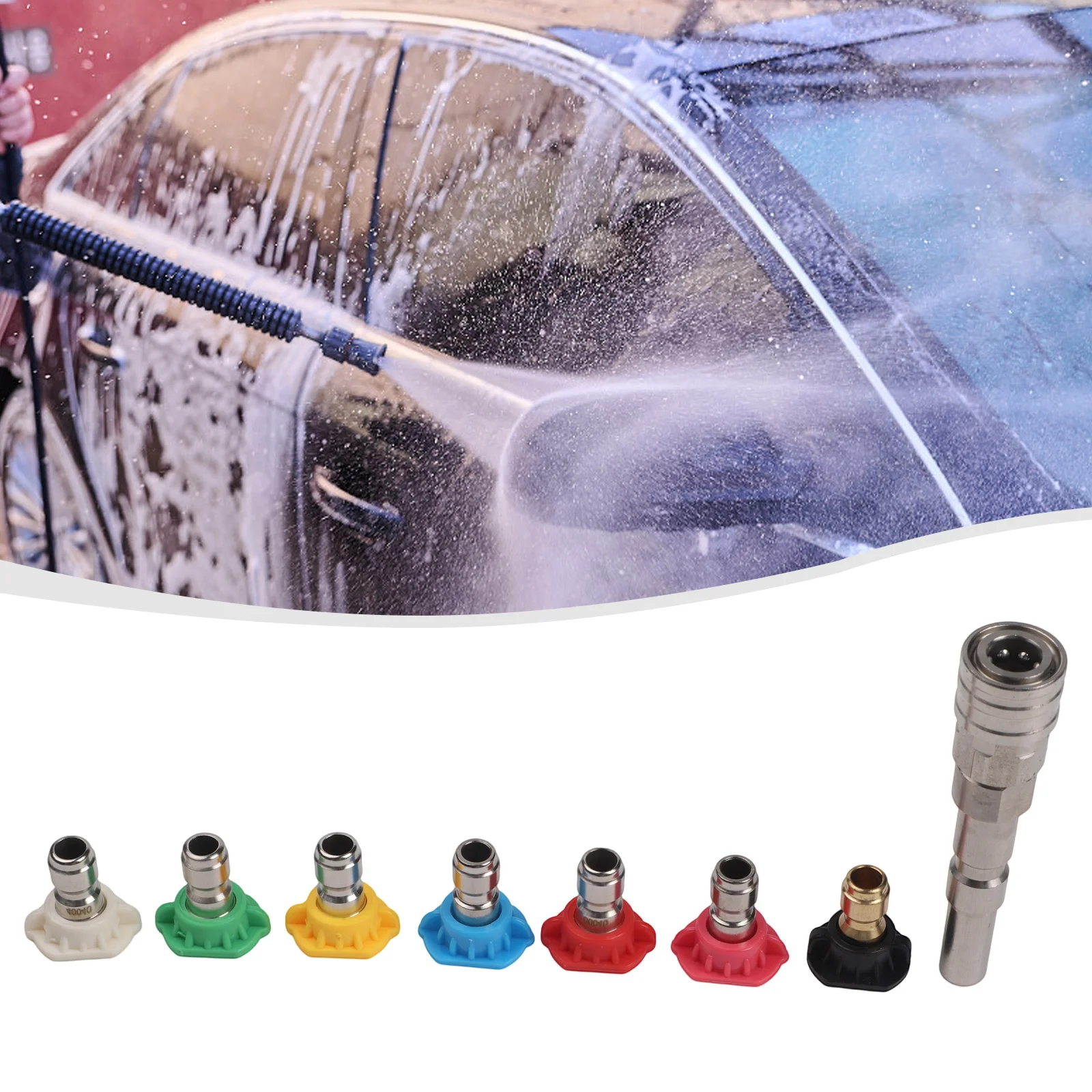 Быстроразъемный адаптер 14 дюймов для мойки высокого давления Nilfisk KEW из нержавеющей стали, аксессуар для эффективной очистки