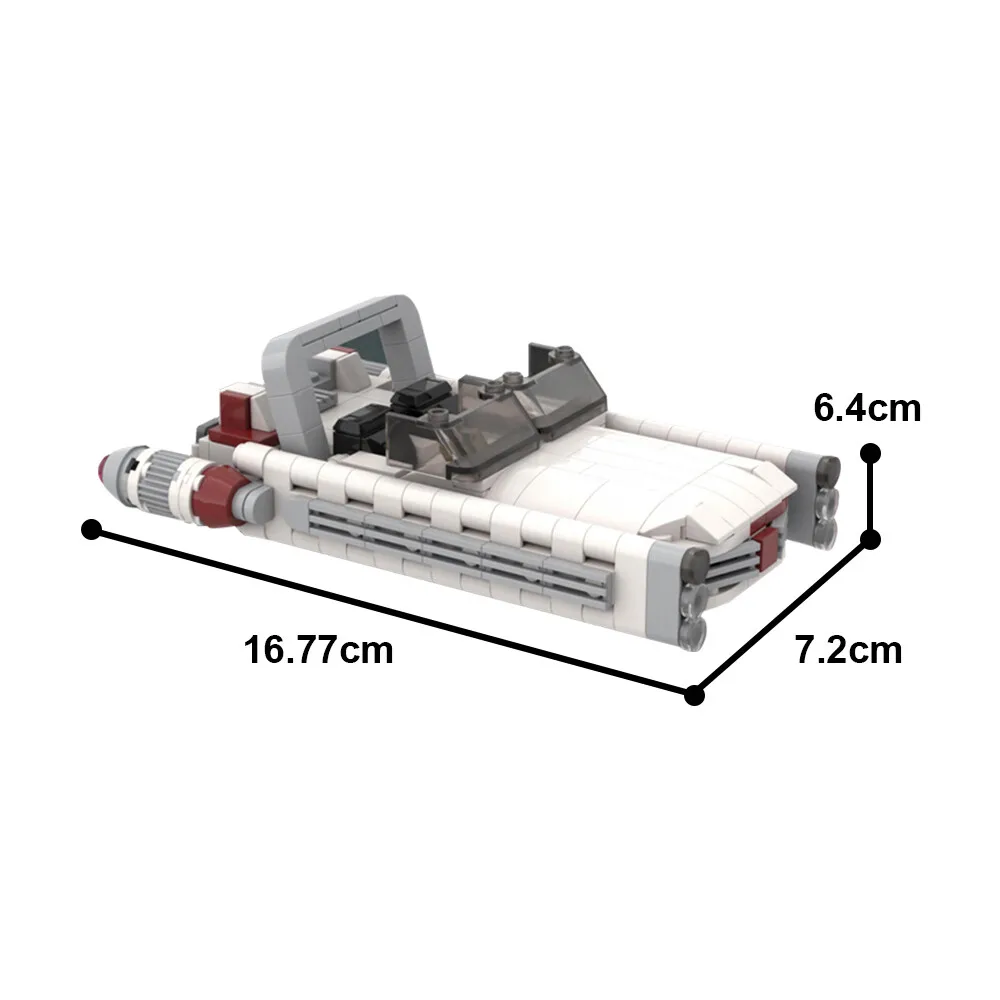 

Custom MOC: C7736 Majordomos Landspeeder Model 352 Parts Gift for Christmas