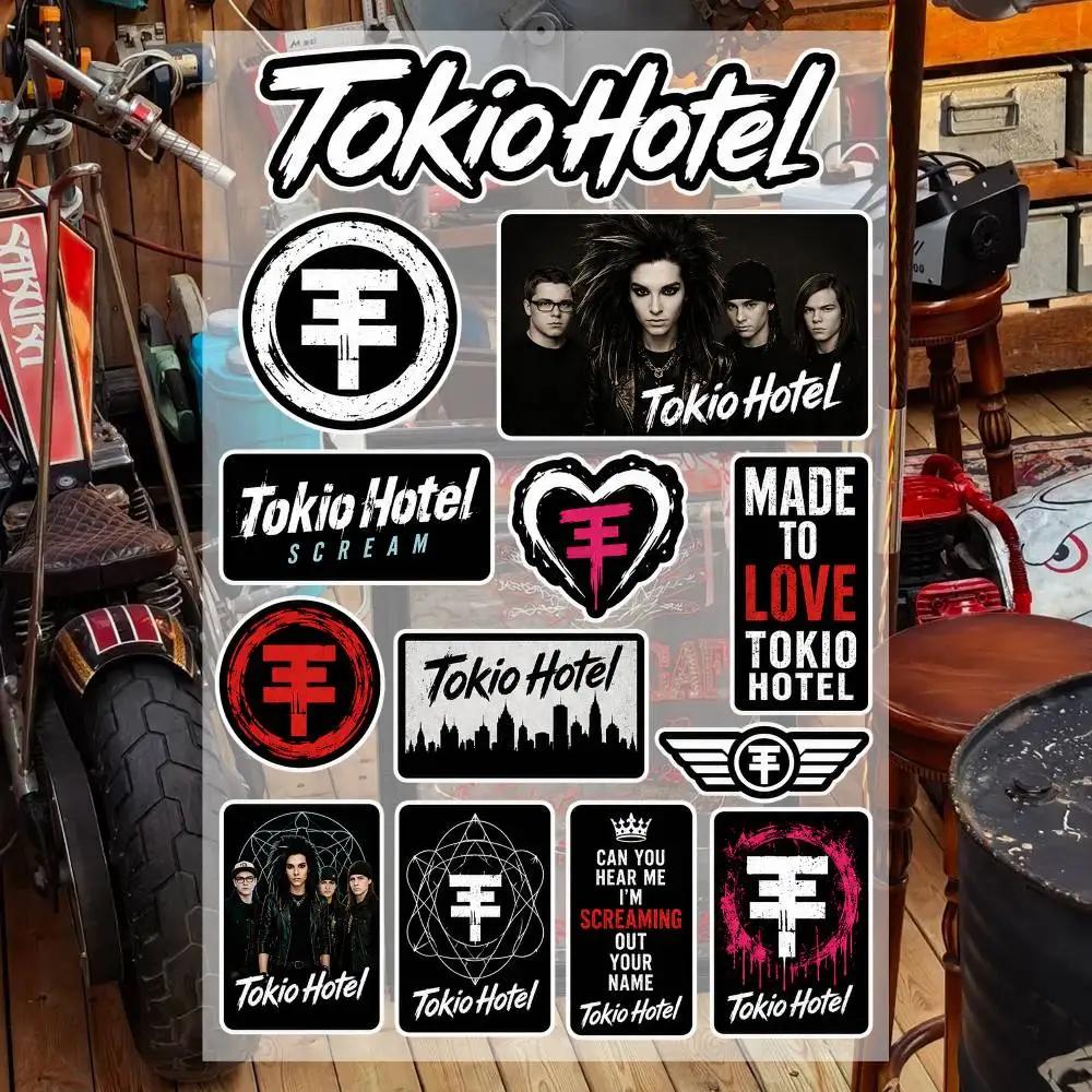 Tokio Hotel Waterproof Vinyl Stickers for Car Motorcycle Bike Skateboard Laptop Bottle Phone