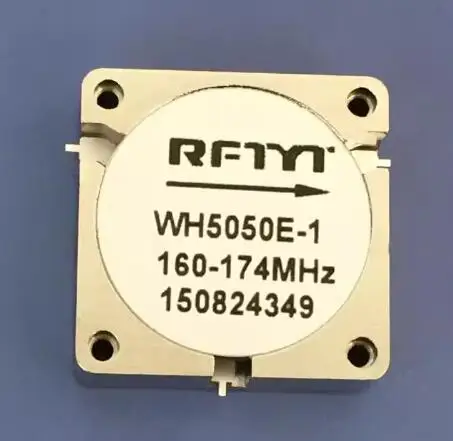 WH5050X series high-power RF circulators with frequencies ranging from 150-300MHz