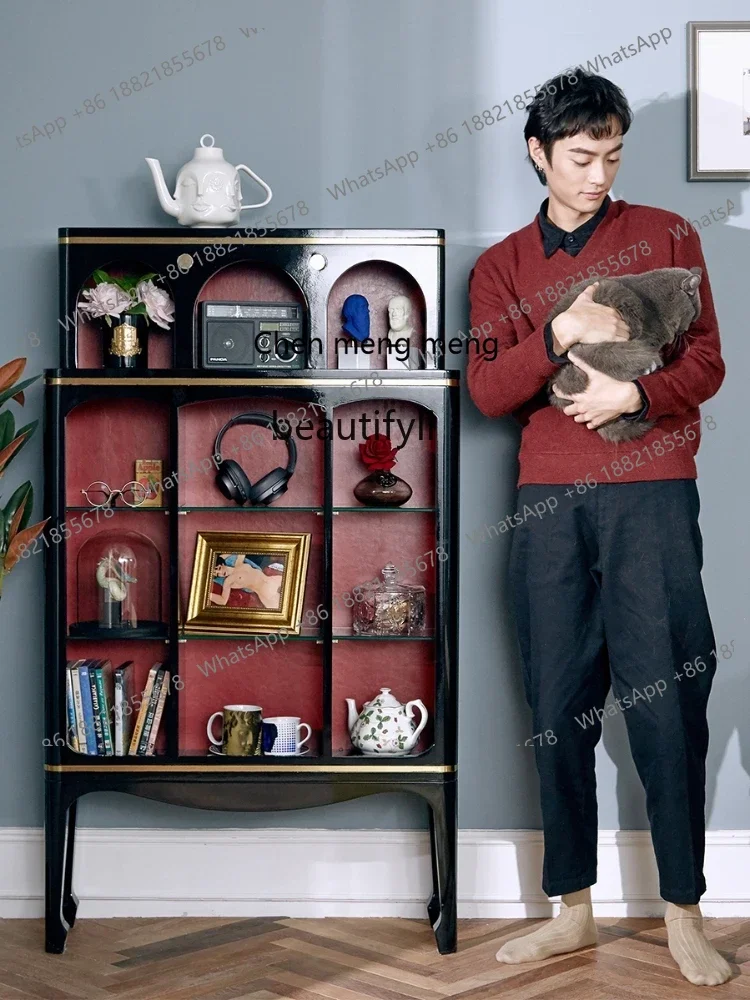 

LHY26 ss LBX Affordable Luxury Style Curio Cabinet Modern Art Design Entrance Cabinet Door Hall Side Cabinet