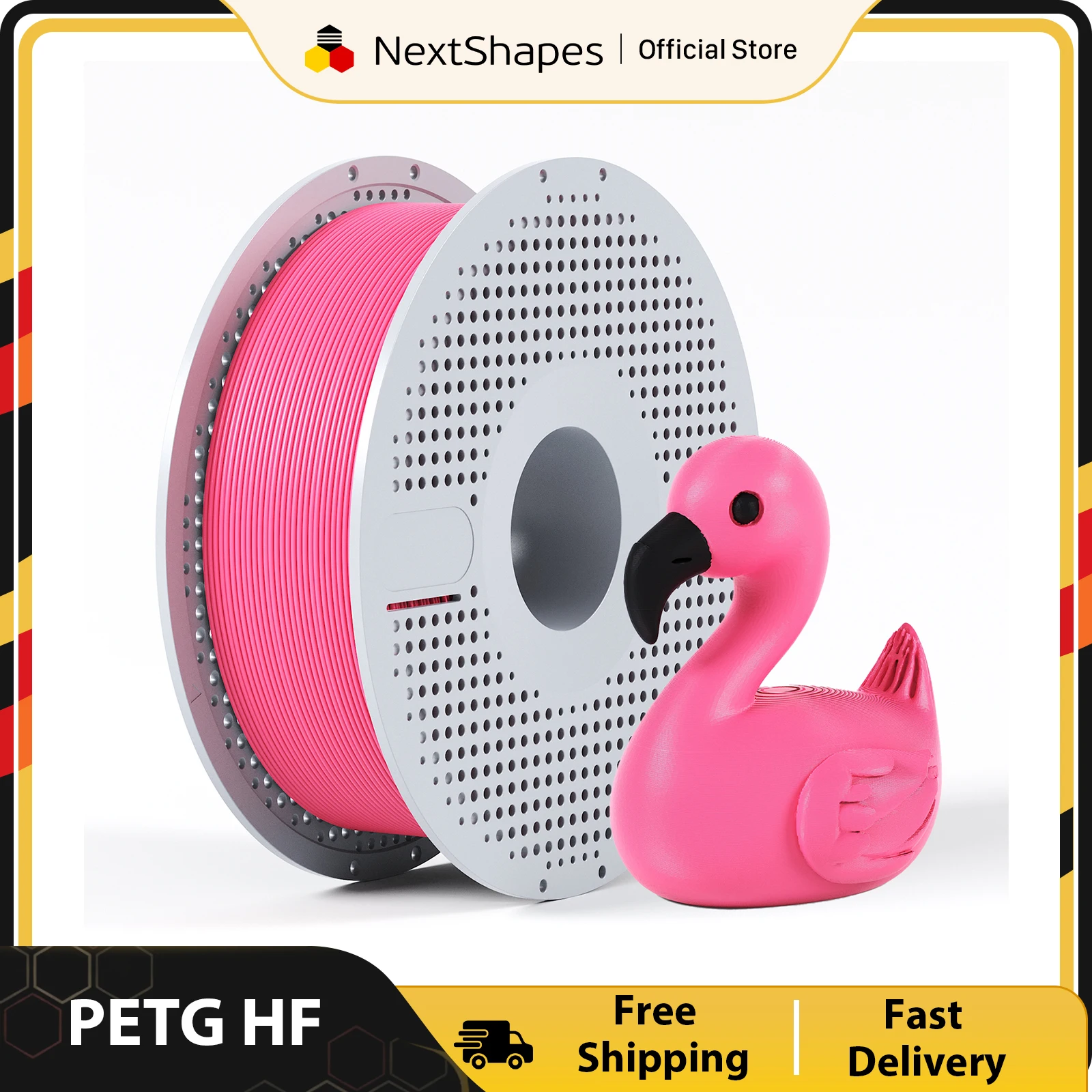 NextShapes PETG HF 3D Printer Filament 1.75mm 3D Printing Material 1kg/roll Suitable for Bambu Lab and most FDM 3D printers