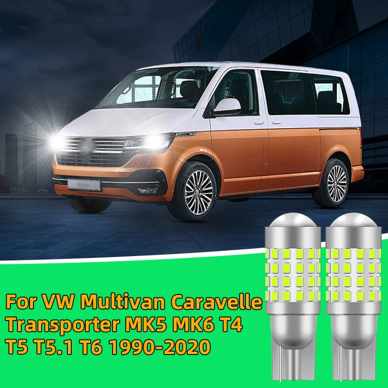 

2 шт. светодиодных боковых габаритных фонарей T10 для VW Multivan Caravelle Transporter MK5 MK6 T5 T6 1990-2020 гг.