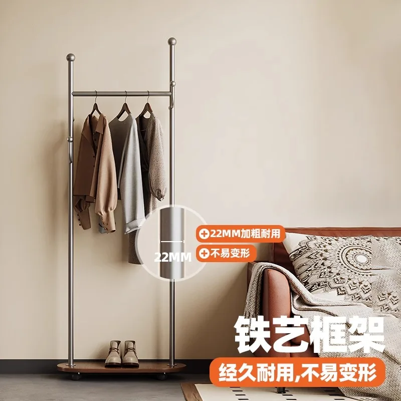 Medieval coat rack removable bedroom hanging clothes rack living room entrance entrance floor household simple storage rack