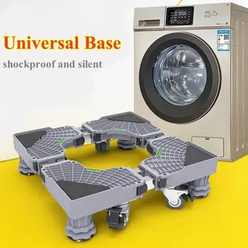 Universal Base เครื่องซักผ้าขาตั้งยกฐานตู้เย็น Multi-Functional ปรับฐานสําหรับเครื่องเป่าตู้เย็นเครื่องซักผ้า