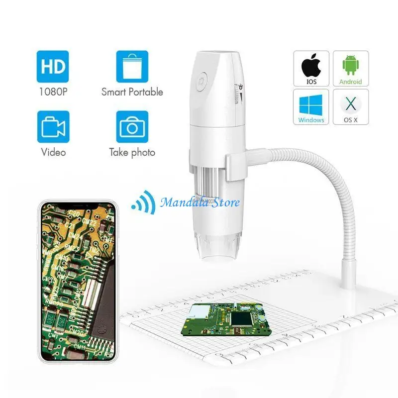 

U2JC Microscope Accessories Wireless Digital Microscope with WiFi USB Flexible Arm