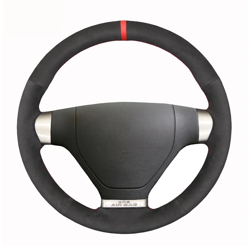 

Black Faux Suede Hand-stitched No-slip Soft Car Steering Wheel Cover For Hyundai Coupe 2007-2010 S-Coupe 2009 Tiburon 2007-2008