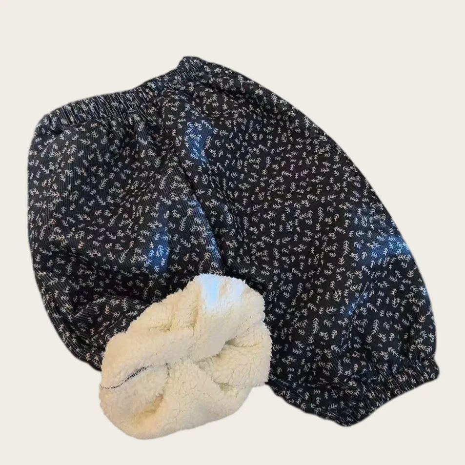 Koreanische Kinderkleidung 2026 Winterhosen Kinder Cordhosen mit Blumenmuster Fleece-Gefüttert 0-5 Jahre Baby Jungen Mädchen Warme Winterhosen – Detail 8