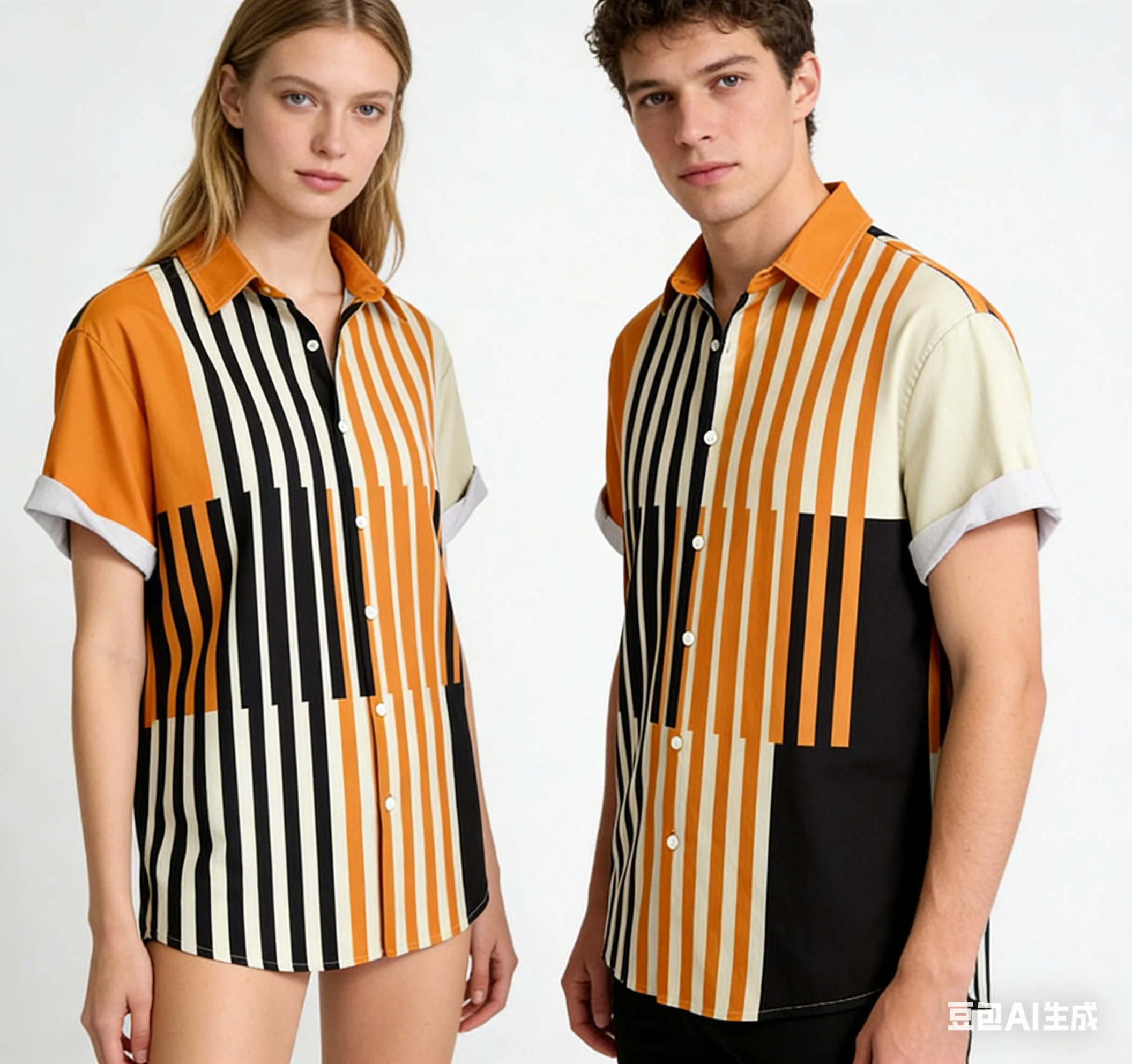 

Beach Vacation Men's Shirts Black Yellow Split Panther Eye Print Button Down Short Sleeve Apparel High Quality Man Tops Clothing