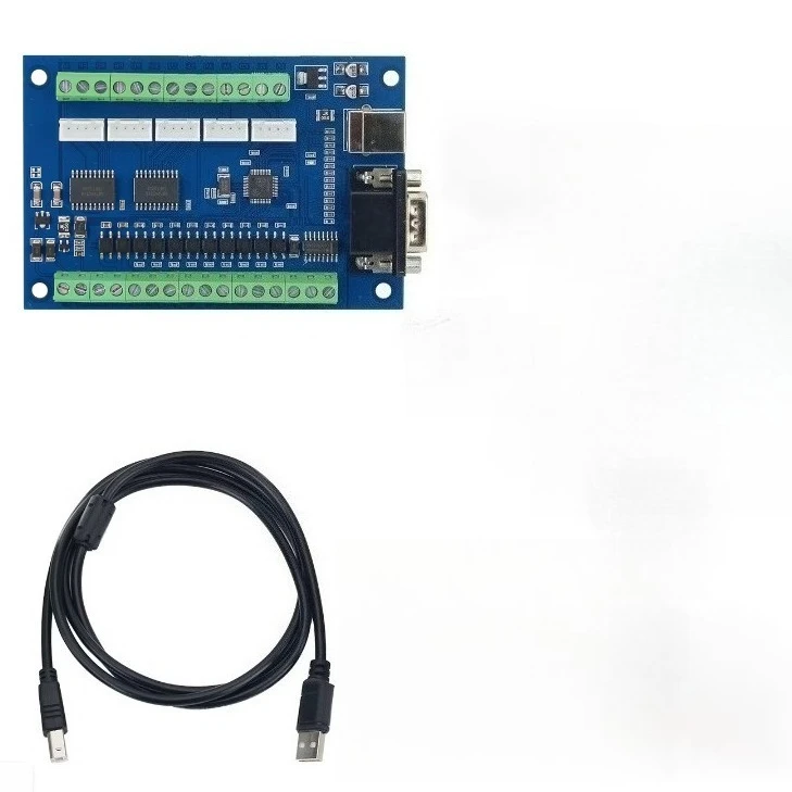 MACH3 USB CNC 5 Axis 100KHz 12-24V Linear Motion Control Card STB5100 Breakout Board For Engraving Milling Machine Controller