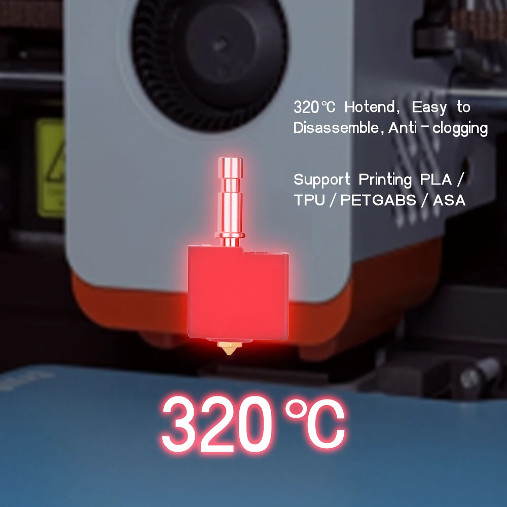 Hotend For Kobra S1 Combo Print Head Hot End for Anycubic Kobra S1/ACE Pro Hotend Kobra S1 Hardened Steel Nozzle