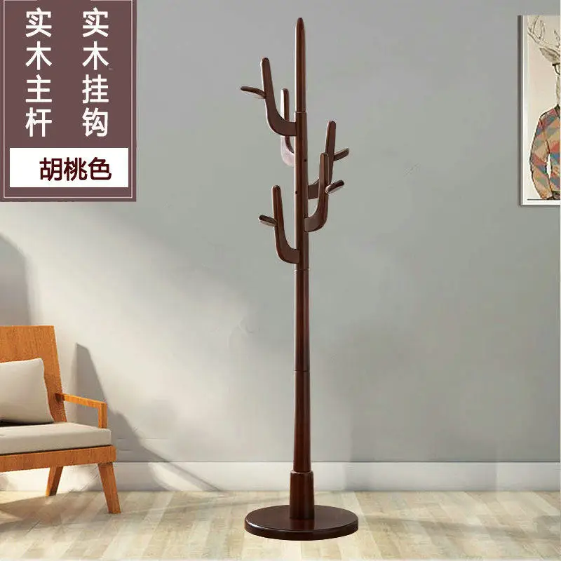 Solid wood coat rack auspicious tree creative tree shape simple modern wooden hanger fortune tree hanger floor bedroom