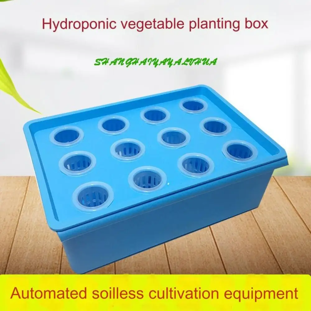 

12 Holes Hydroponic Grower Box Equipment Nutrient Solution Balcony Nursery Box Soilless Cultivation Sponge