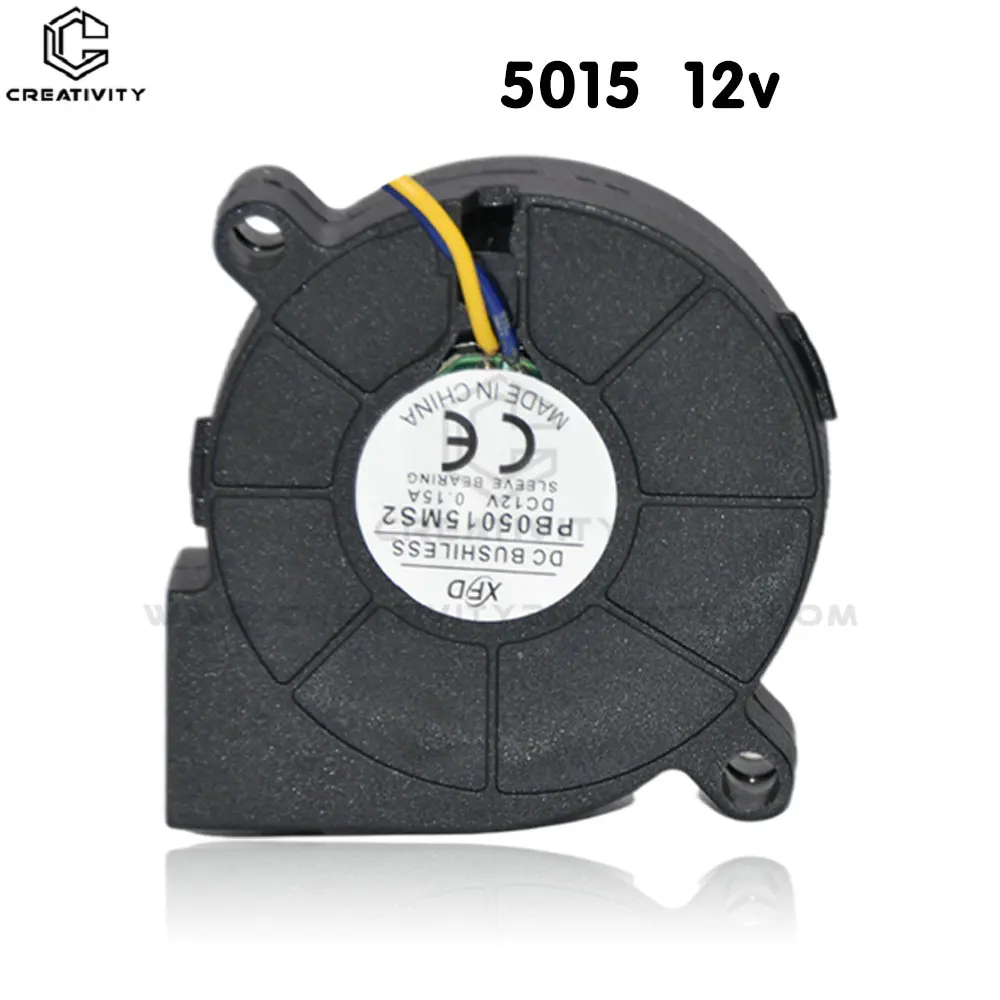 Blower Fan DC12V 24V 4010 Cooling Turbo Radial Fans Hydraulic Bearing, Air Duct Mmounting Bracket Optional 3d printer part