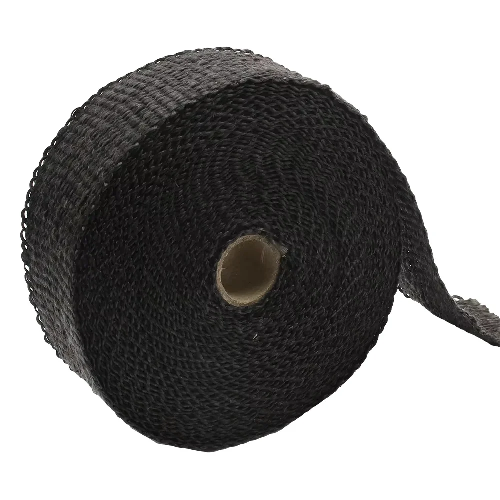 Motorrad-Auspuff-Thermoband, Sport-Schalldämpferfolie, 5 cm, 5 m, 10 m, 15 m, Hitzeschild, beständig gegen Hitze mit rostfreien Bändern, Dirt Bike Car – Detail 3