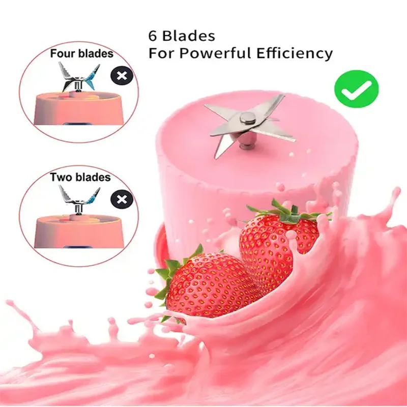 2024 Blenders And Juicers Juice Fruit Cup Usb Mixer Electric Fresh Fruit Juicer Portable Smoothie Blender