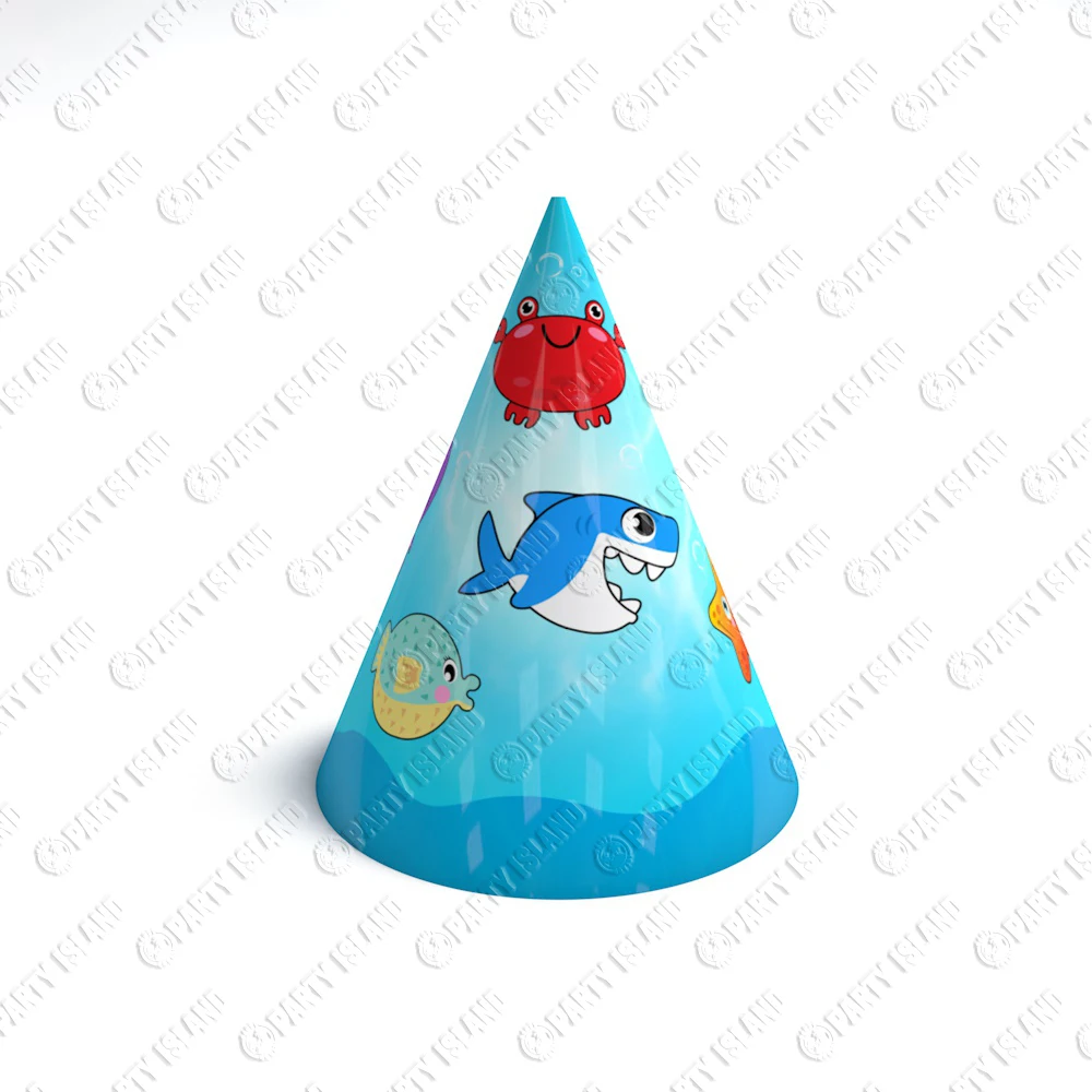 Under The Sea Birthday Party Decoration Shark Baby Shower Octopus Party Supplies Banner Tableware Sets Gift Box Ocean Balloons