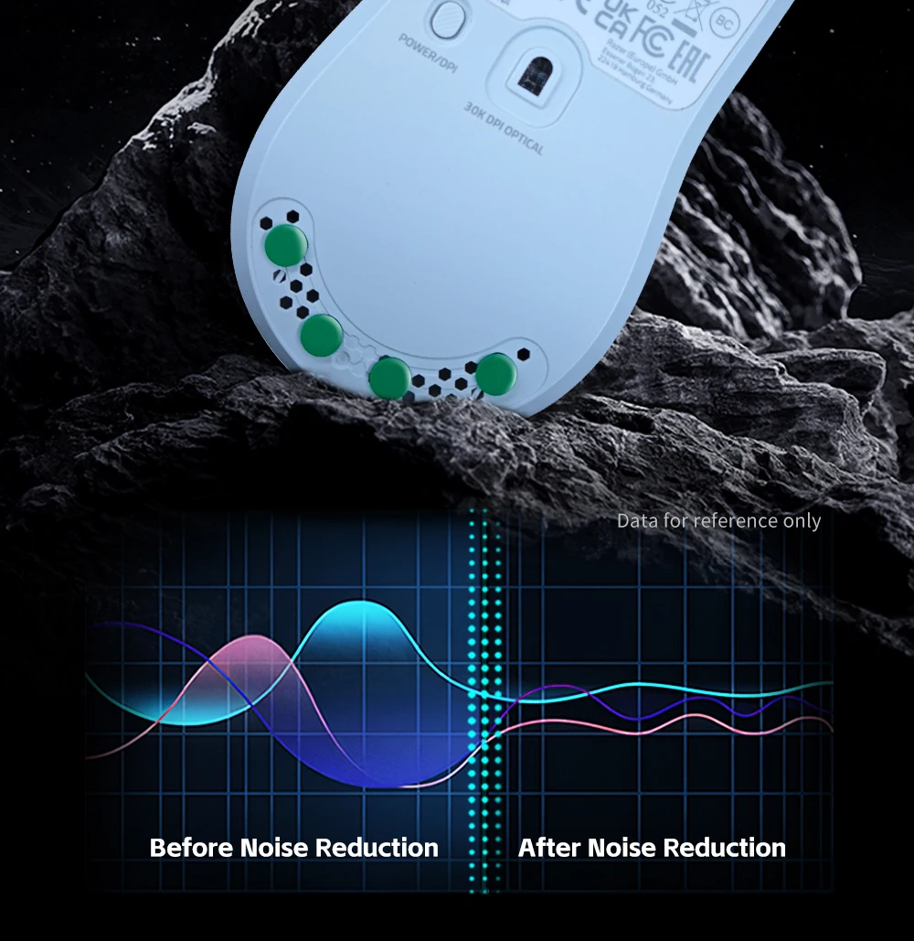 X-Raypad Jade Air Mouse Skates – Ciche i szybkie — zdjęcie produktu 3