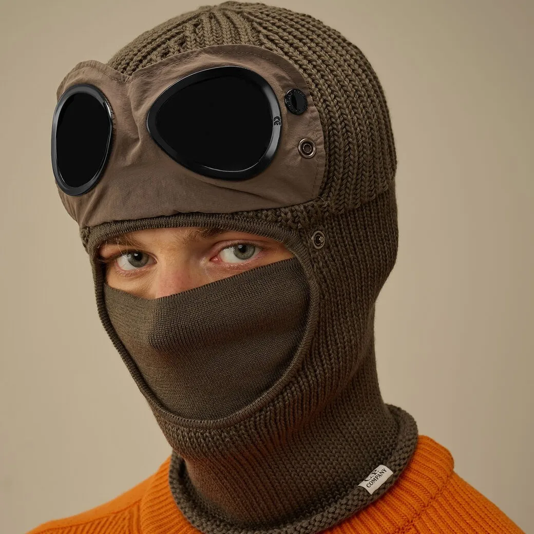 

Fashion New Winter Knitted Cycling Cap with Aviator Lens Windproof and Warm Pullover Hat Suitable for Outdoor Skiing and Fishing