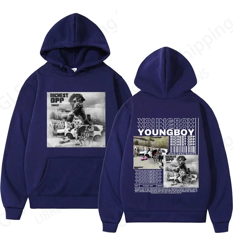 Rapper YoungBoy Hoodie grafis Album Pria Wanita Fashion Hoodie Pria mantel wanita keringat mantel Hombre Pullovers Sudaderas pakaian anak laki-laki