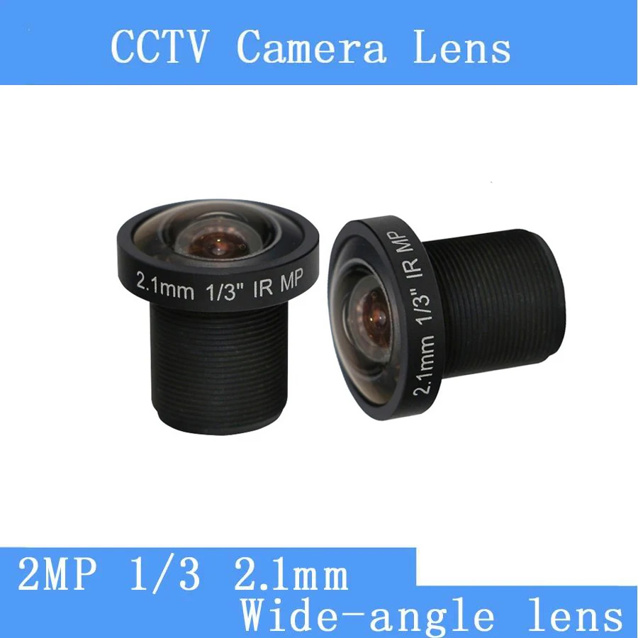 

Объектив камеры видеонаблюдения HD 2MP M12 X P0.5, крепление 2,1 мм, резьба объектива с фиксированным фокусом M12 160 ° Широкоугольный + линза с фильтром IR650