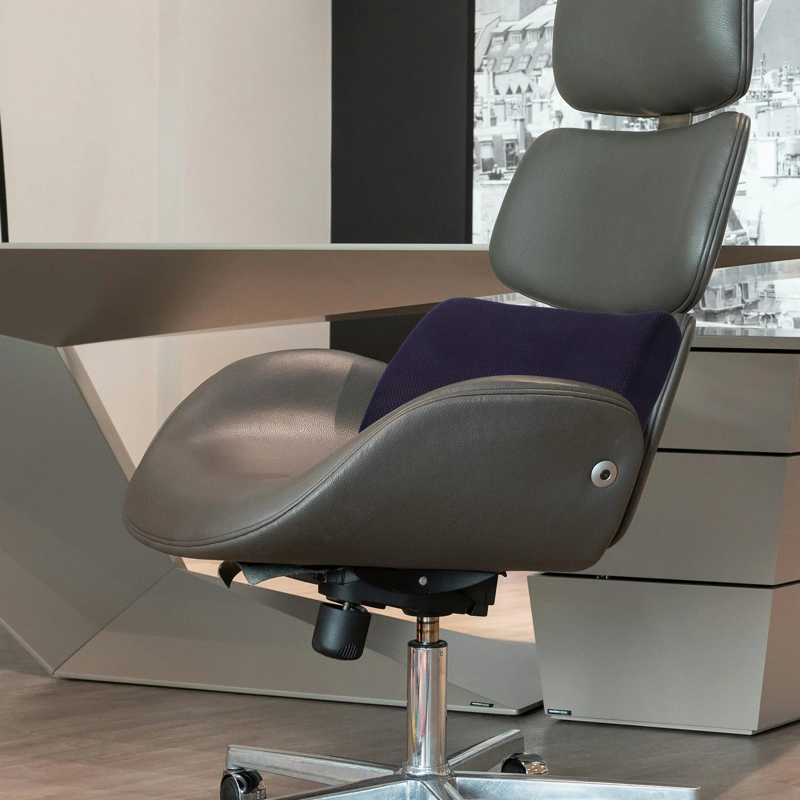 

Memory Foam Lumbar Support Pillow Breathable Mesh Office Car Gaming Chair Back Cushion Adjustable Straps Ergonomic Backrest