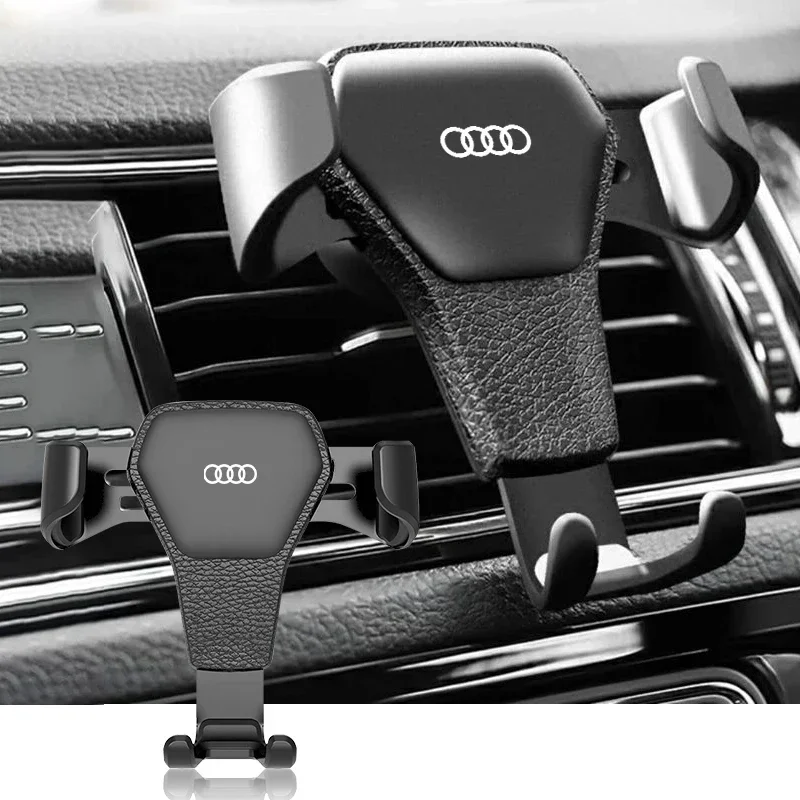 Car Specific Car Mount GPS Phone Vent Clip Installation Emblem For Audi sline TT Q2 Q3 Q5 Q7 Q8 A3 A4 A5 A6 A7 R8 B5 B6 B7 B8 C5