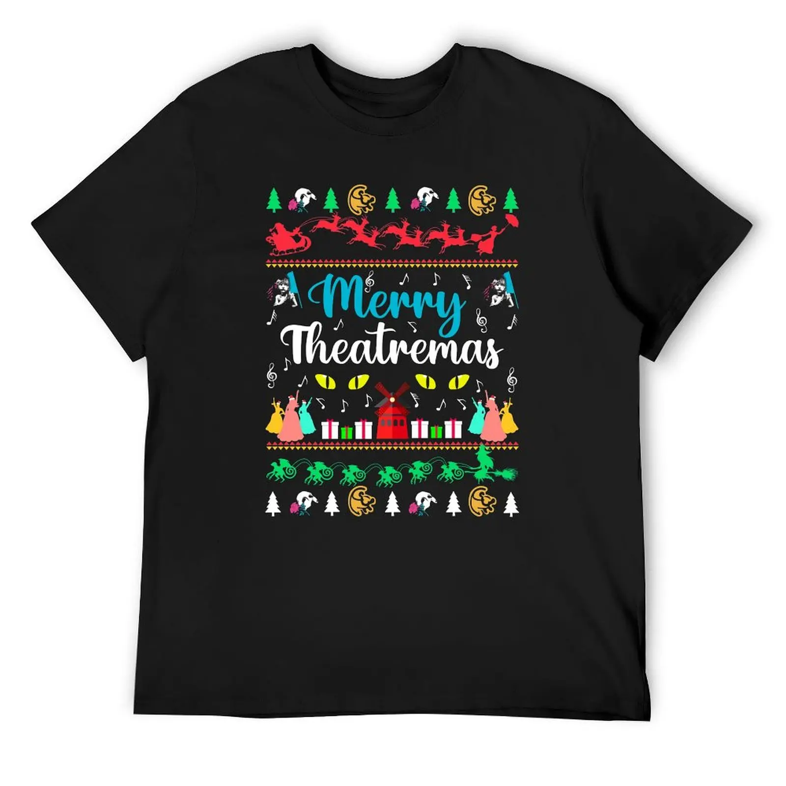 

Broadway Ugly Christmas Sweater. Theatre Gift. T-Shirt football t shirt sweat blue archive men t shirts high quality