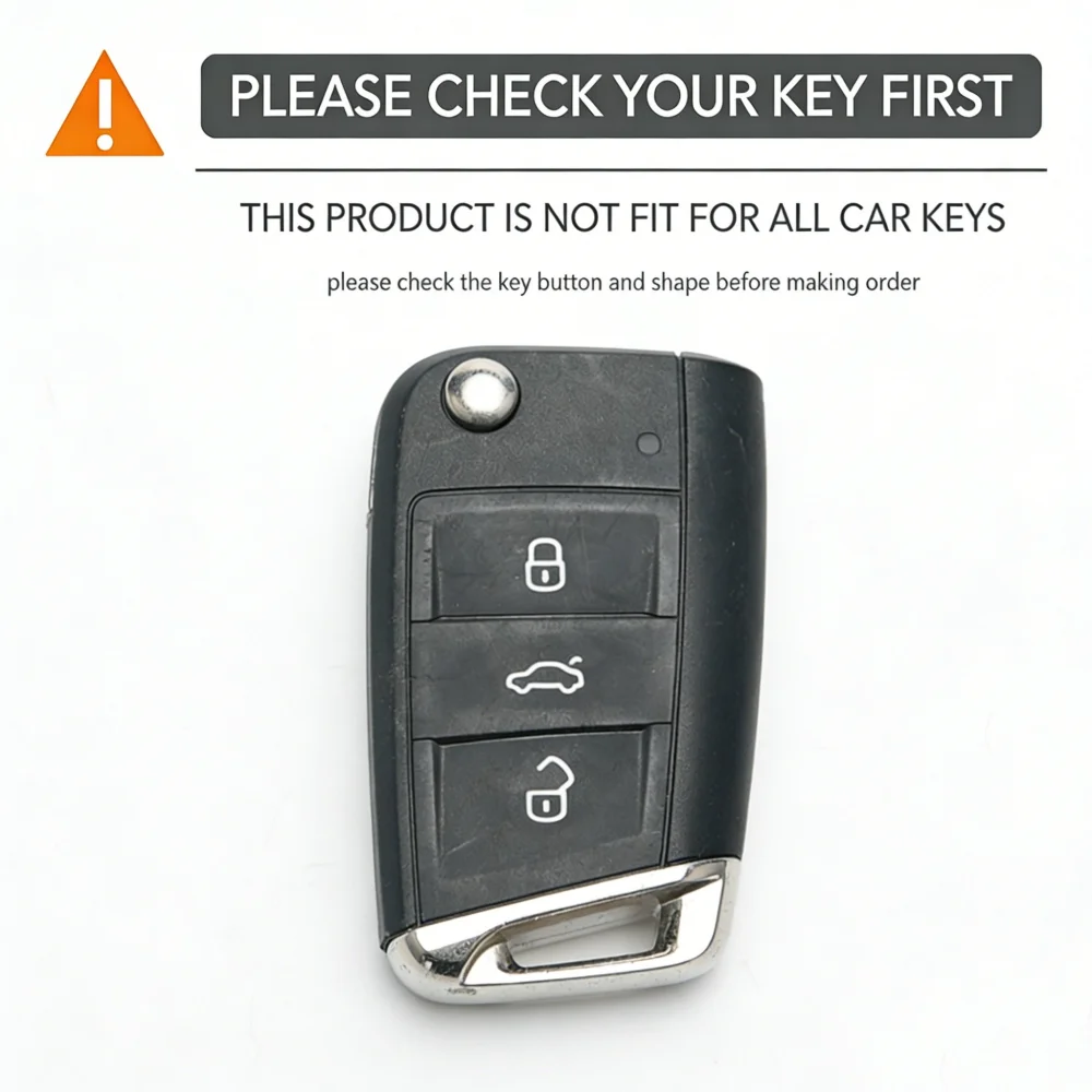 Zinc Alloy Car Key Cover For Volkswagen VW Polo Golf 7 MK7 Tiguan passat For Skoda Octavia Kodiaq Karoq For Seat Ateca Leon