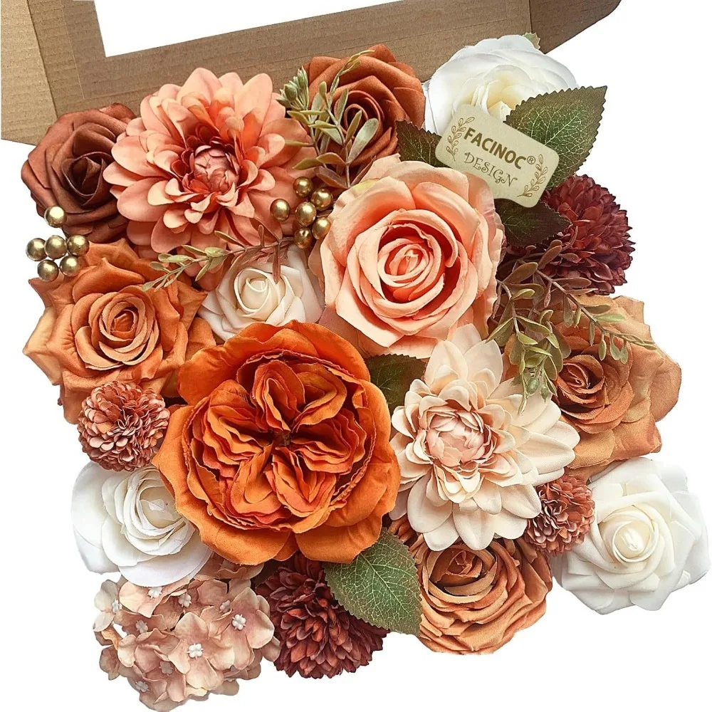 

DIY Artificial Rose Gift Box Set, Perfect for Mother's Day and Valentine's Day, Realistic Artificial Flowers.