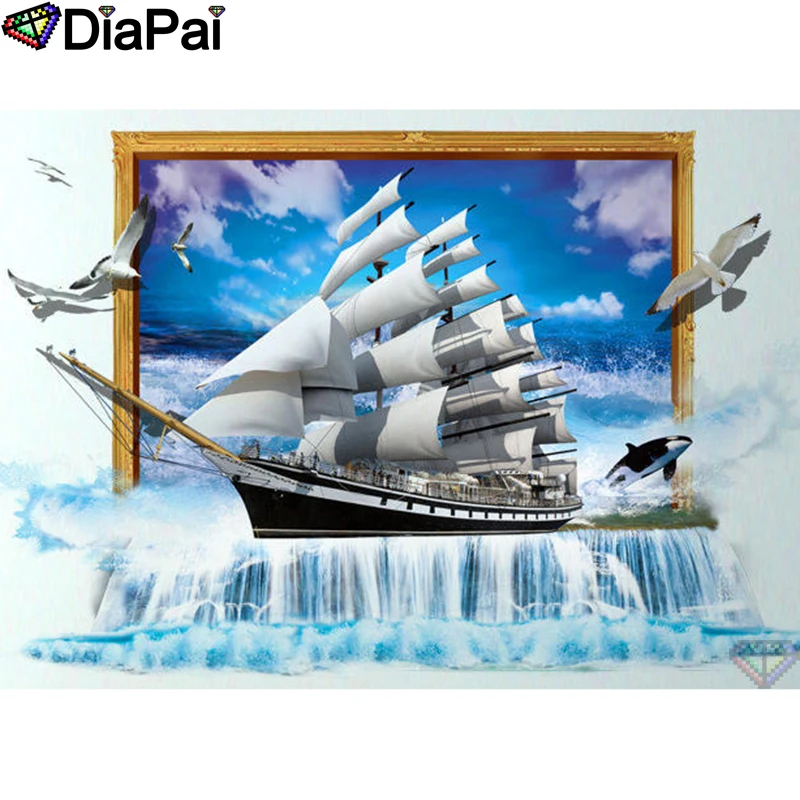 DIAPAI 5D DIY Diamond Painting 100% Full Square/Round Drill \